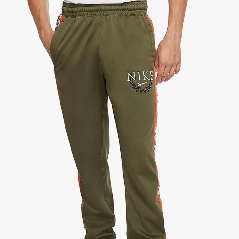 Nike Green Pants with Orange and White Accents - Picture 2 of 8